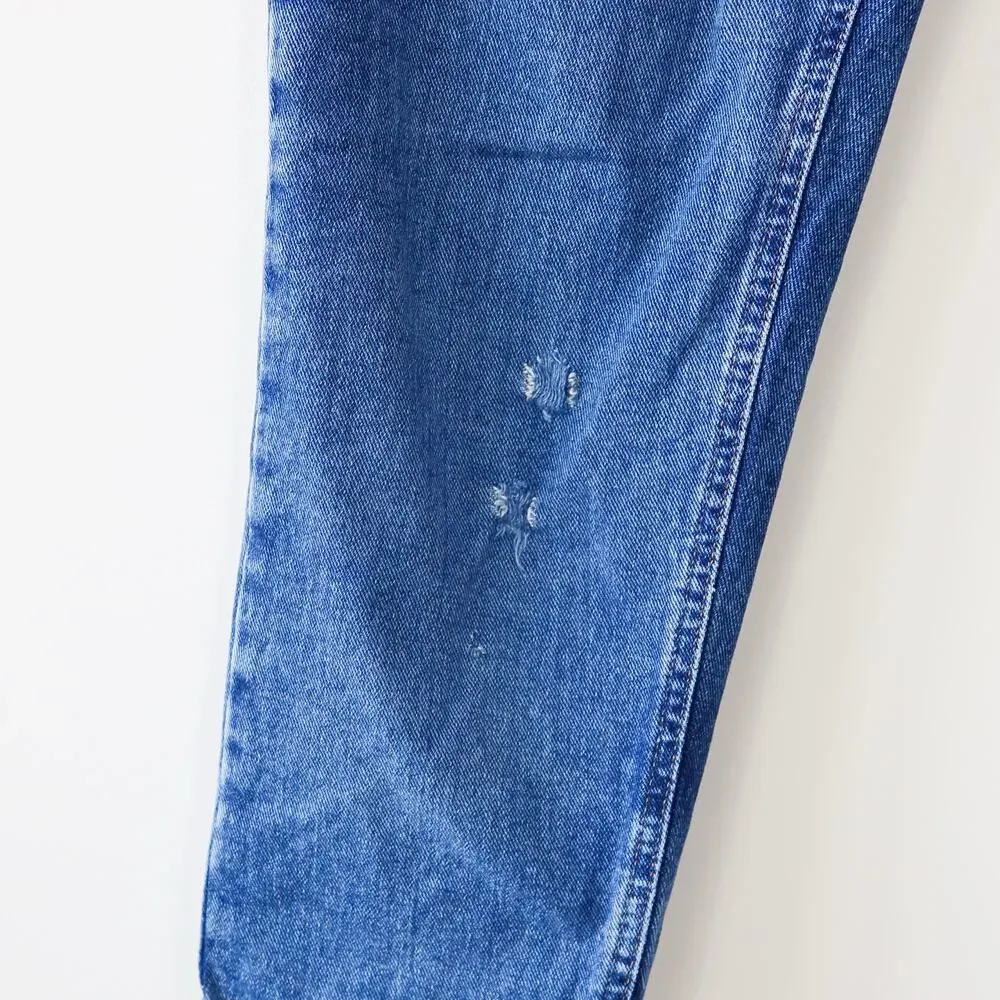 Eddie Bauer Straight Leg High Waisted Jeans Size 4 - Picture 7 of 9